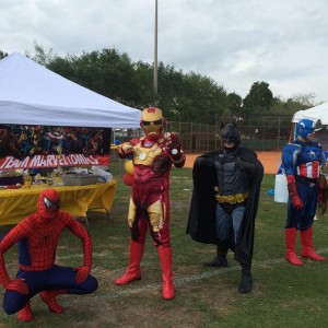 Spiderman Ironman Batman Captain                                          